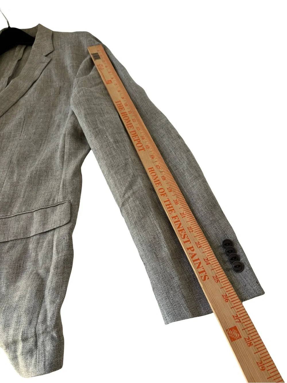 Banana Republic Men’s Heritage Collection Gray Slim Fit Linen-Blend Blazer 46L